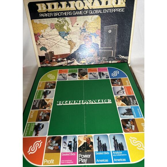 Vintage 1973 "Billionaire" Parker Brothers Game of Global Enterprise - - Picture 8 of 9